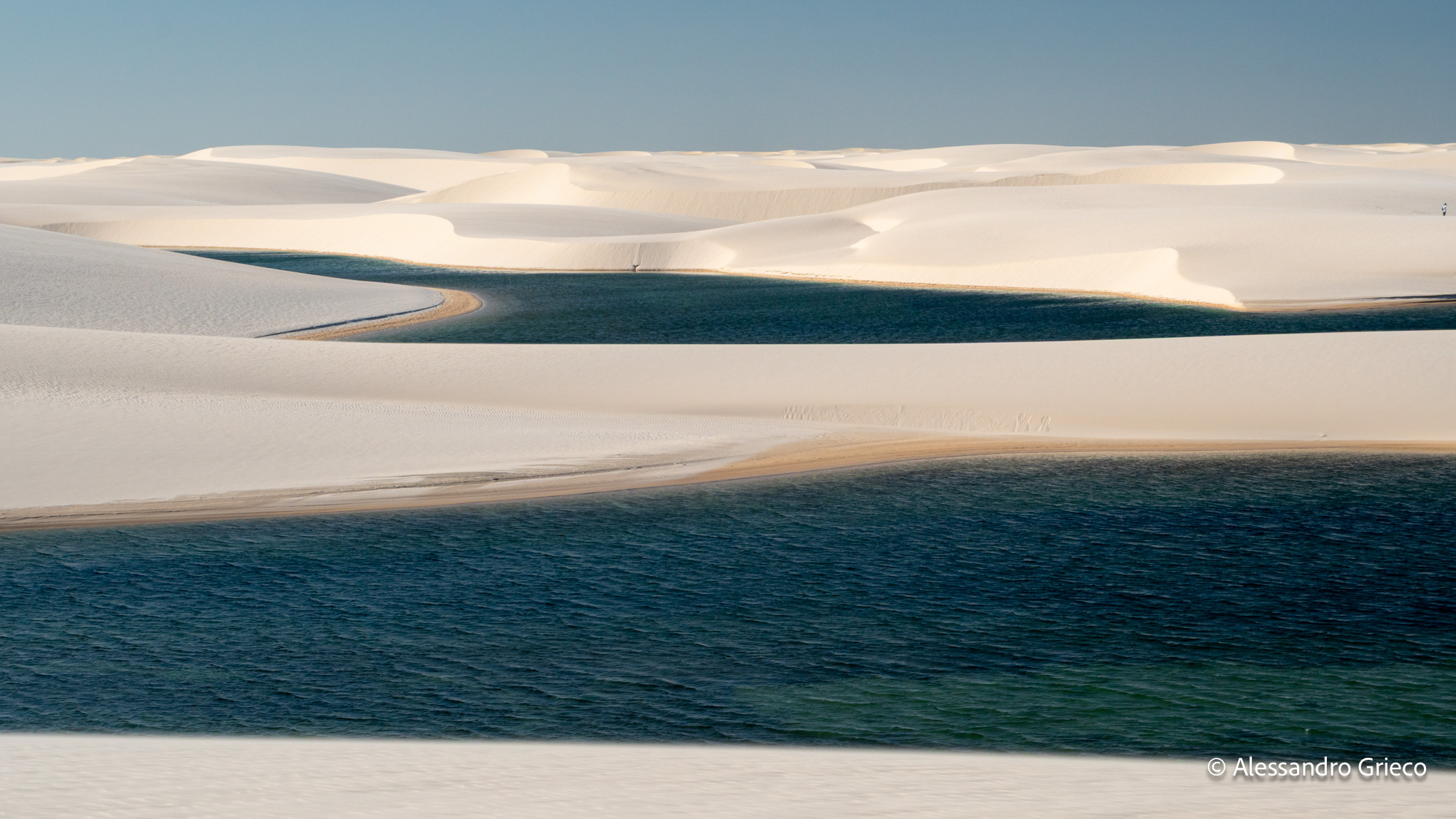 Walking inside a painting — 2°S 43°W · Lençóis Maranhenses, Brazil