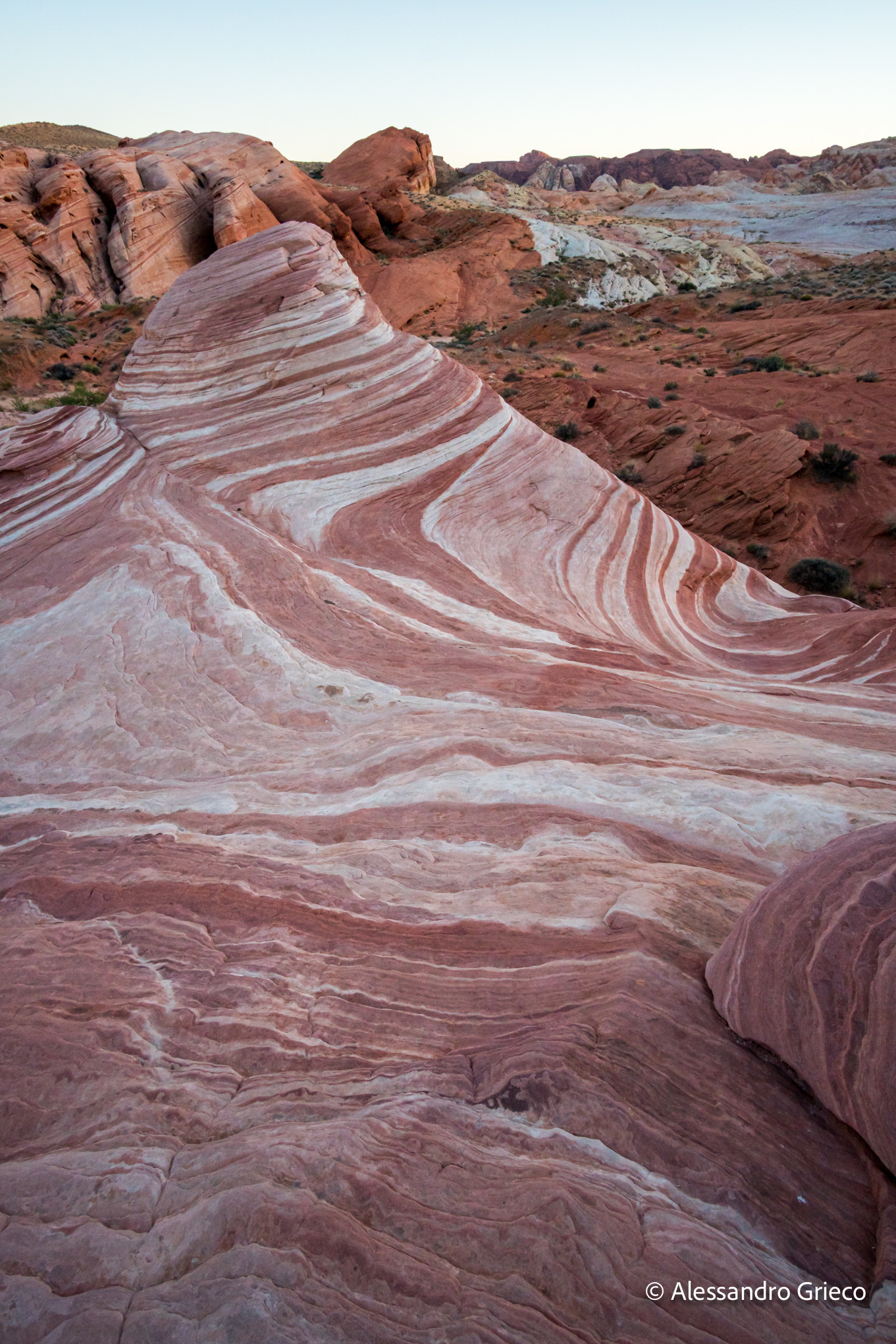 Valley of Fire · sandstone folded into waves of red and orange